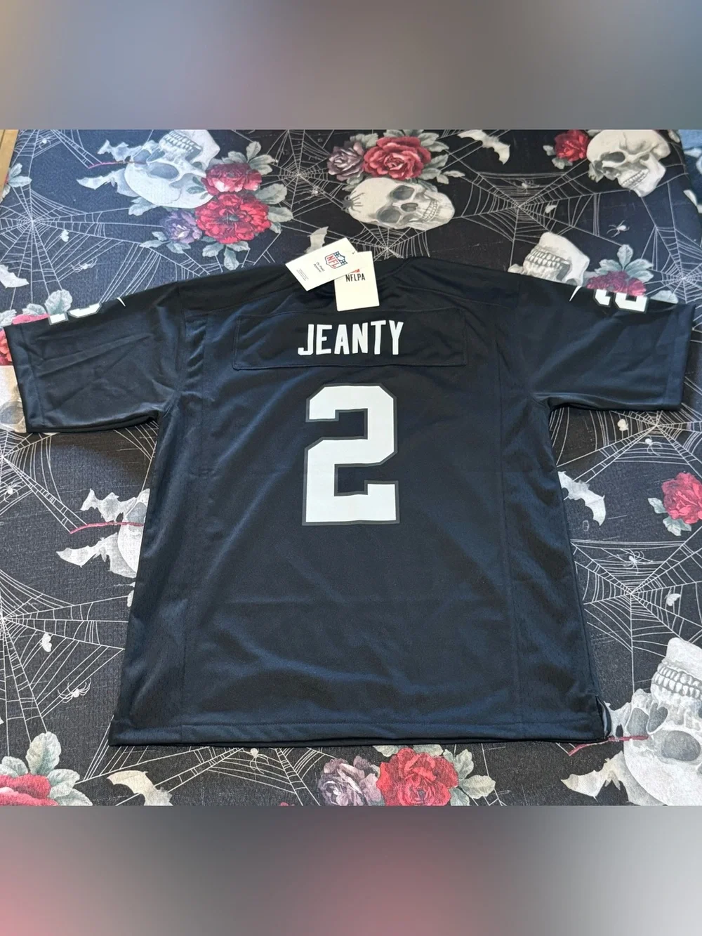 NWT NIKE YOUTH LAS VEGAS RAIDERS ASHTON JEANTY GAME JERSEY SIZE LARGE 14-16